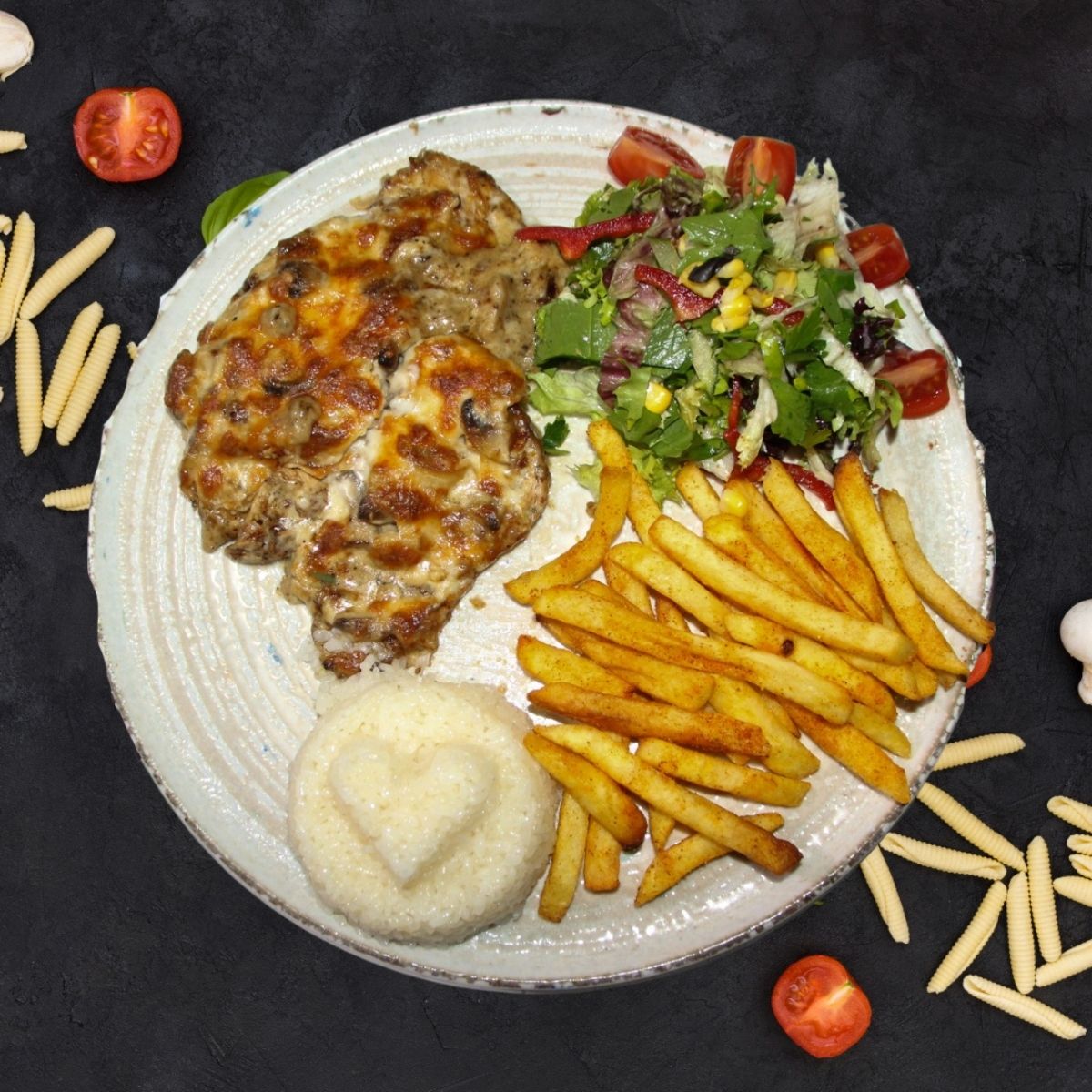 Kaşarlı Kremalı Mantarlı Tavuk