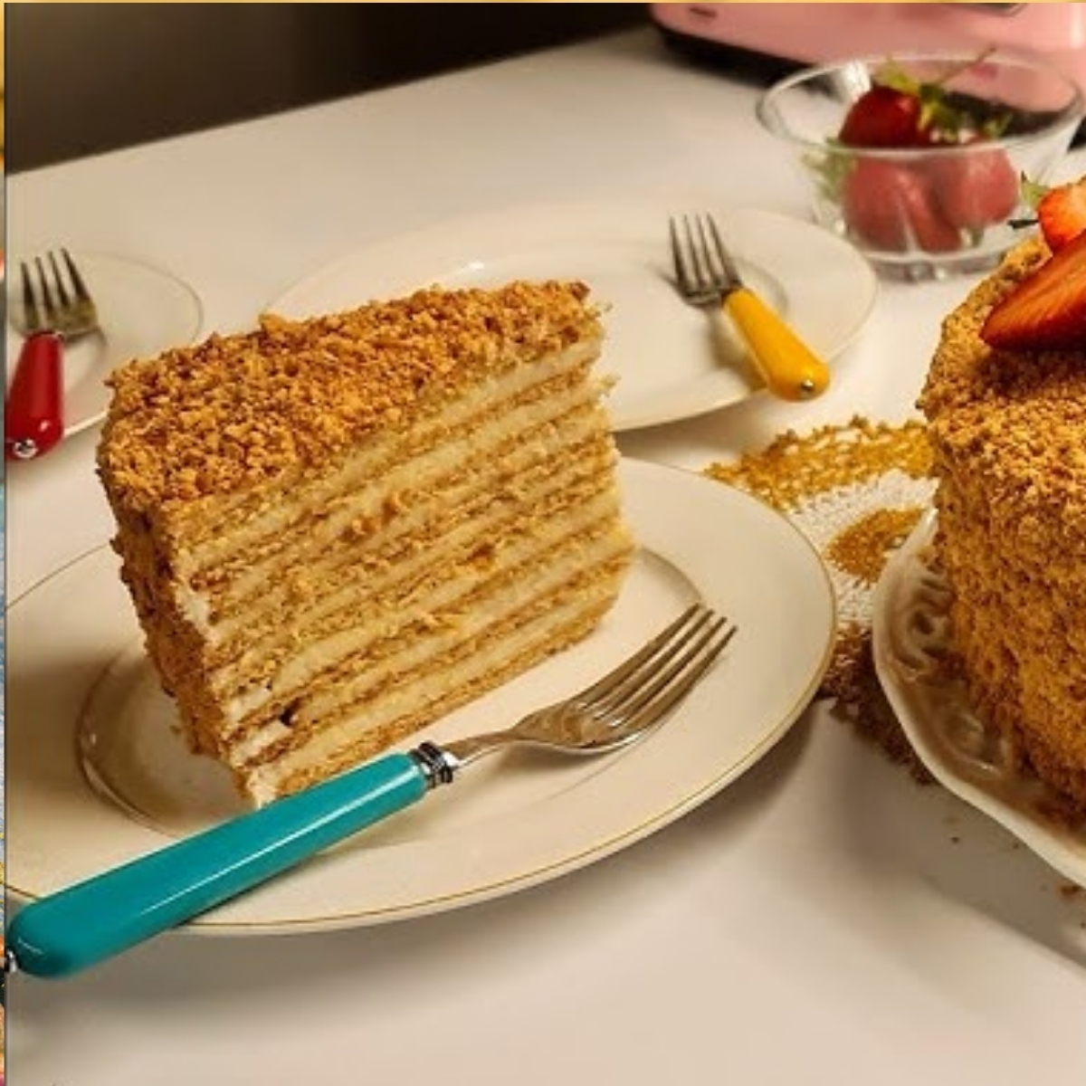 Ballı Cevizli Pasta