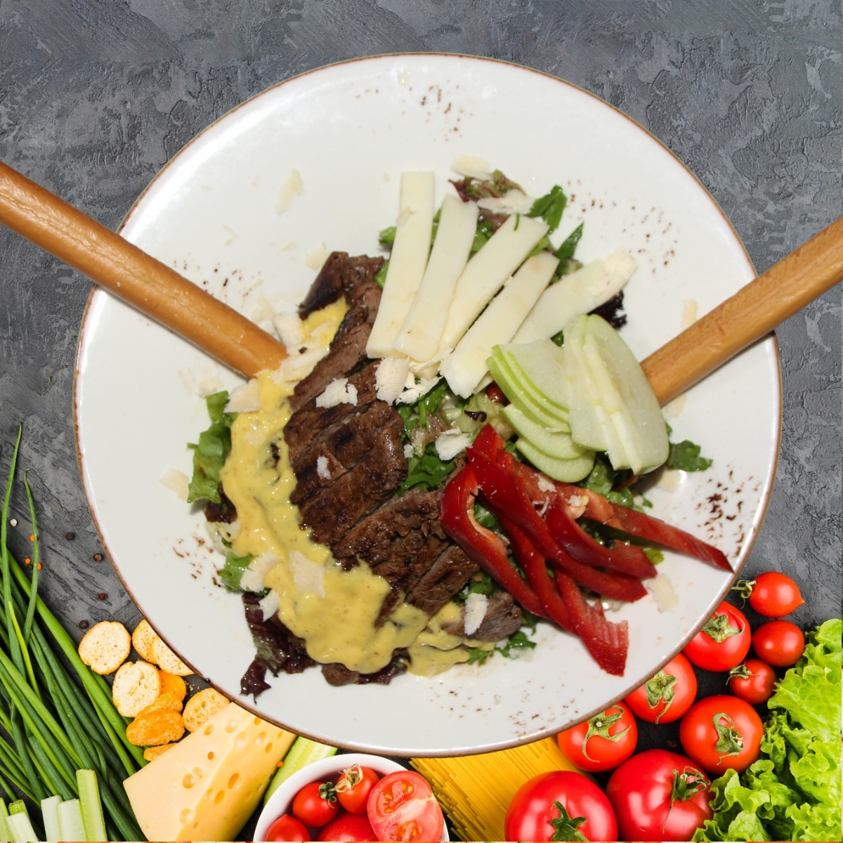 Hardal Soslu Mokka Bonfile Salata